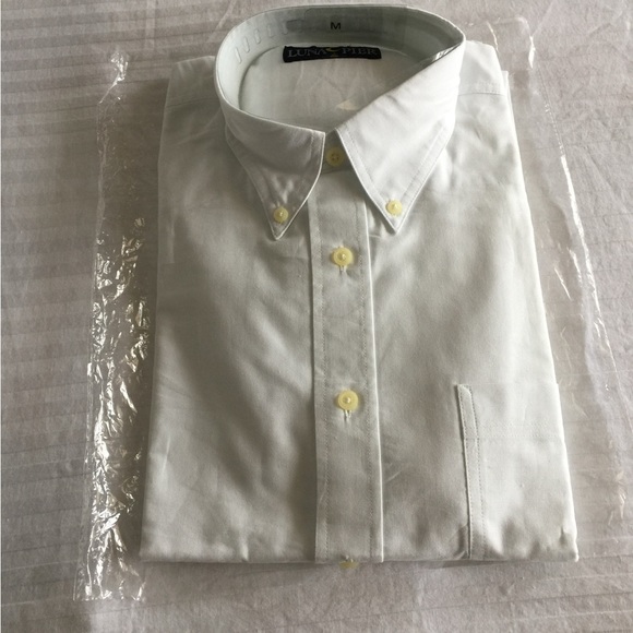 (NWOT) Man Button Down Cotton Dress Shirt longsleeve - Picture 1 of 5